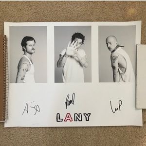 Lany Merch Signed Poster